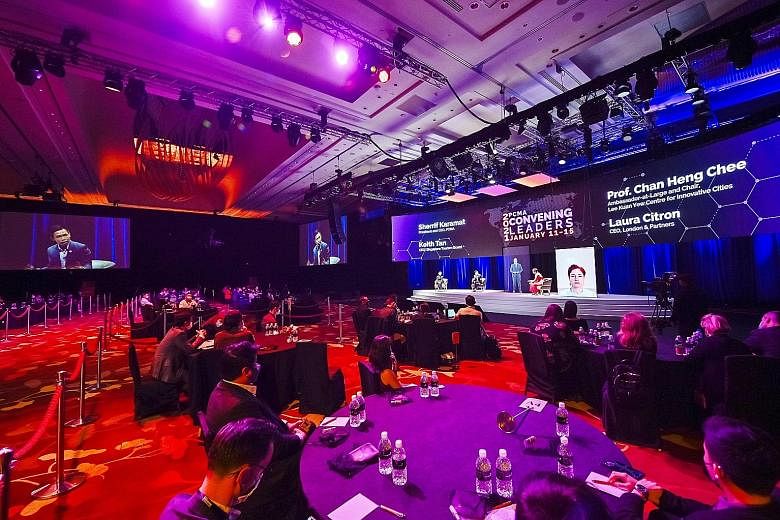 The Professional Convention Management Association Convening Leaders event, held in January, was attended by about 3,000 online participants and 300 attendees at Marina Bay Sands. It was the first time in the event's 64-year history that it was held 