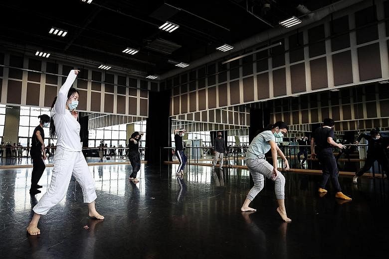 Last year, Lasalle College of the Arts (above) took in 300 Singaporeans and permanent residents across its degree programmes, while Nafa had 130. Both have seen healthy demand for their degree programmes. Nanyang Academy of Fine Arts (Nafa) students 