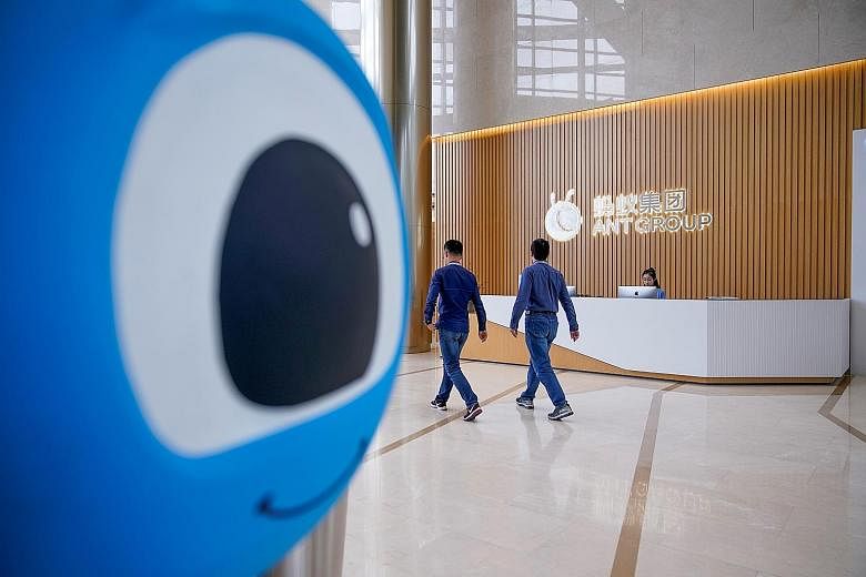 Ant Group has shelved a share buyback programme for current and departing staff, in part because of uncertainty over how to value the company, according to executives familiar with the matter. PHOTO: REUTERS