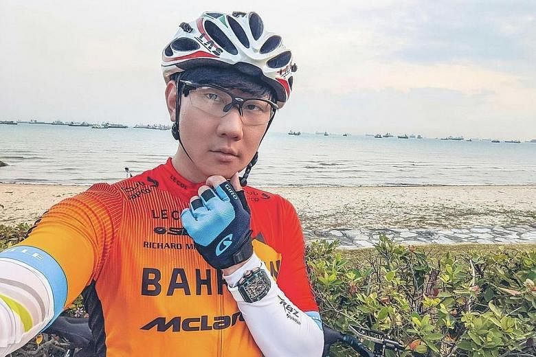 The watch JJ Lin is wearing here has been identified by watch aficionados as the RM 11-03 Ultimate Edition by Richard Mille.