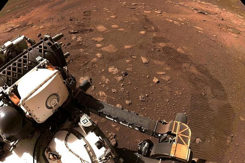 The Mars rover Perseverance has successfully conducted its first test drive on the Red Planet. The six-wheeled rover travelled about 6.5m in 33 minutes last Thursday, the National Aeronautics and Space Administration (Nasa) has said. It drove 4m forw