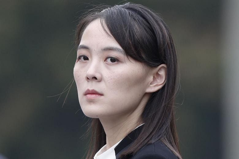 Ms Kim Yo Jong, the sister of North Korea's leader, said the US "had better refrain from causing a stink at its first step".