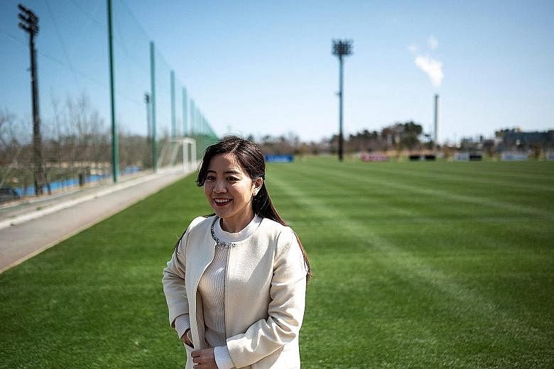 Hanae Nojiri, a local TV station reporter and a torchbearer, hopes that others can learn from Fukushima's positive attitude.
