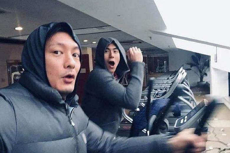 BIRTHDAY WISH FOR PAL: Hong Kong actor Shawn Yue (above left) had a birthday wish for actor Eddie Peng (above right), who turned 39 yesterday. 	Yue, also 39, wrote in Chinese on Weibo yesterday: "Happy birthday, my favourite Sun Wukong. May you leave