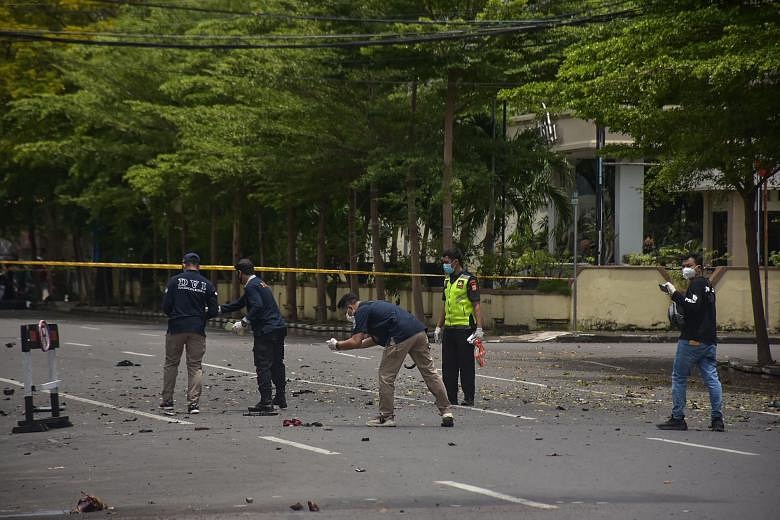 Two Dead, 19 Wounded In Suspected Suicide Blast Outside Indonesian ...