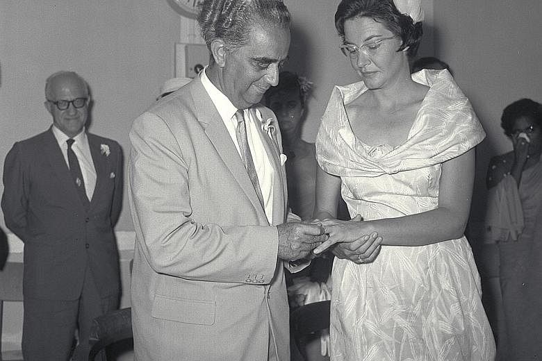 Former chief minister David Marshall married Ms Jean Mary Gray in 1961. After her marriage, she volunteered, raised her children and was a pillar of support for her husband, who became an ambassador in 1978. He died in 1995 at age 87. Mrs Jean Marsha