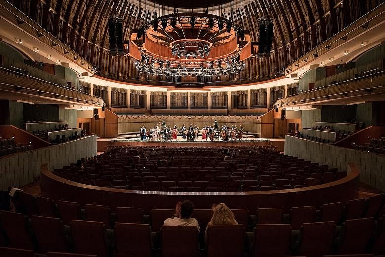 The Singapore Symphony Orchestra's Christmas Concert held on Dec 15. Pre-event testing was not required for the Dec 15 concert, which had an audience capacity of 250, but it was mandatory for the Dec 16 concert, which had an audience capacity of 400 