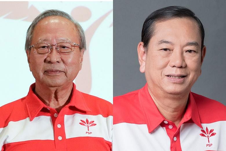 The distinctions between Dr Tan Cheng Bock (left, above) and Mr Francis Yuen's posts should not matter so much as the party is not in power, said a PSP spokesman.