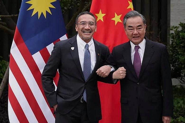 In a meeting between Malaysian Foreign Minister Hishammuddin Hussein and Chinese Foreign Minister Wang Yi in China's Fujian province last Thursday, Datuk Seri Hishammuddin referred to Mr Wang as his "elder brother", provoking criticism from some Mala