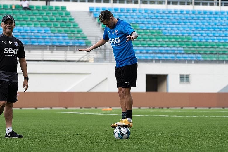 Lion City Sailors midfielder Diego Lopes has one assist from three appearances since his $2.9 million move from Rio Ave. He hopes to make a difference against Albirex, winners the last two times these sides met. PHOTO: LION CITY SAILORS