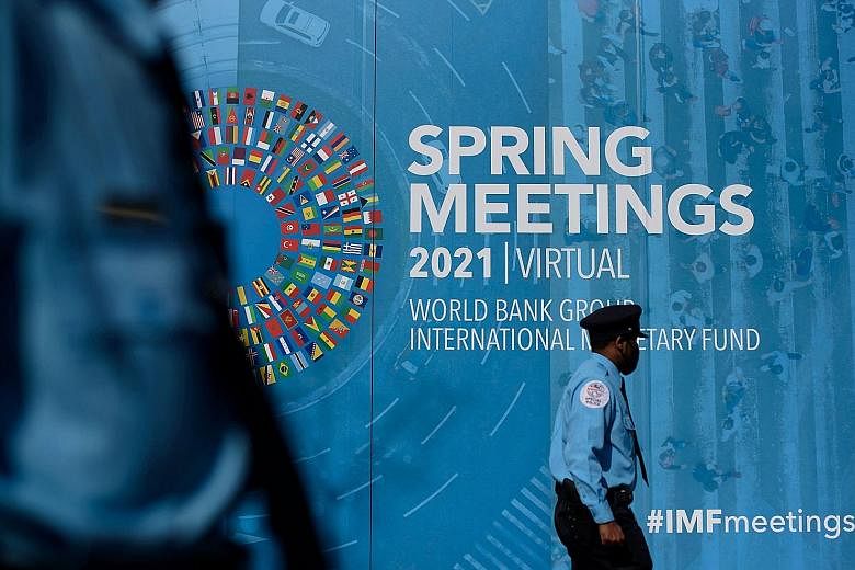The IMF, which is holding its spring meetings with the World Bank virtually this week, has emphasised that policymakers should scale back government support "gradually", to avoid "fiscal cliffs". Also, central bankers should give "clear forward guida