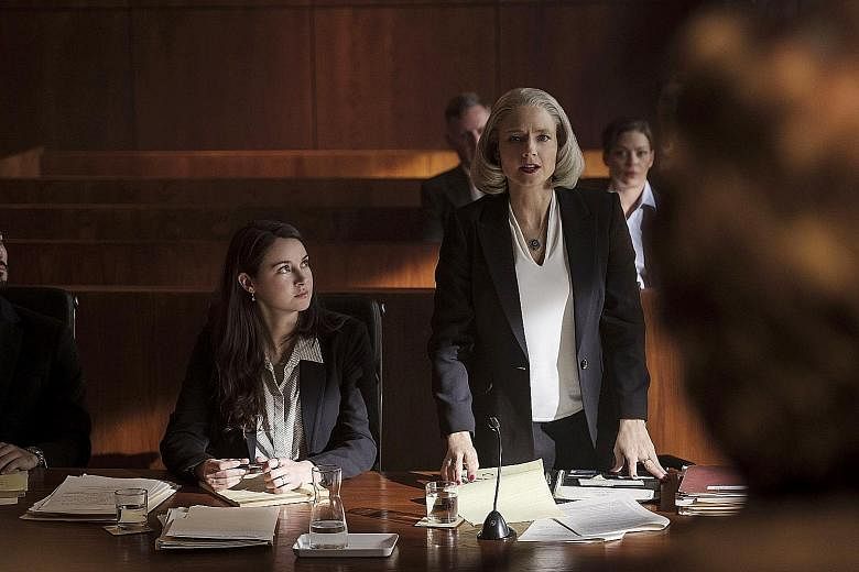 (From left, foreground) Shailene Woodley and Jodie Foster play lawyers in The Mauritanian, an adaptation of former Guantanamo Bay detainee Mohamedou Ould Slahi's 2015 memoir.