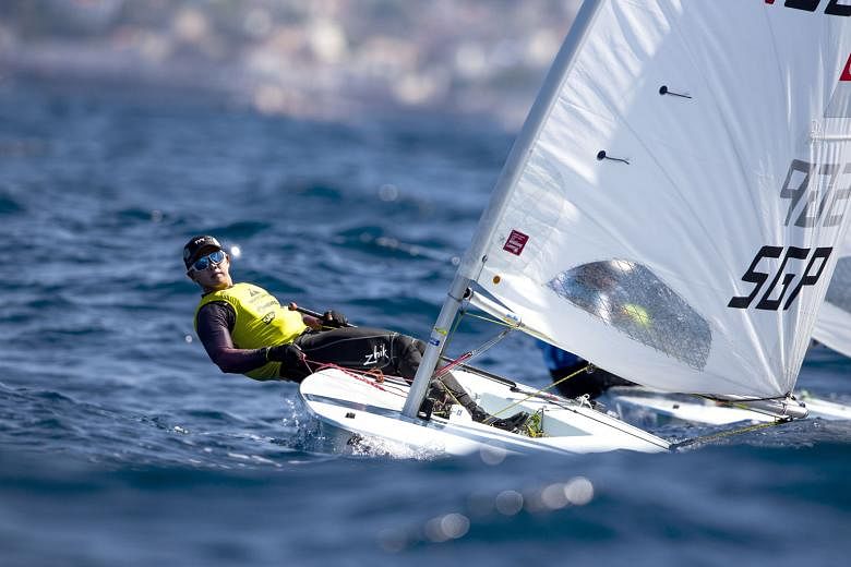 Ryan Lo on the way to a Laser silver at the Sailing World Cup Series final in Marseille, France in June 2019. He says training and competing in Europe in the last few months helped him do well in the Olympic qualifiers. PHOTO: SAILING ENERGY