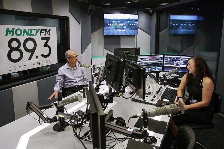 Minister for Social and Family Development Masagos Zulkifli speaking with Money 89.3FM deejay Claressa Monteiro yesterday in a radio interview on financial help for Singaporeans impacted by Covid-19. ST PHOTO: GIN TAY