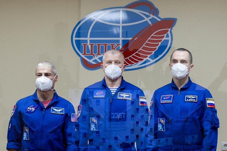 Soyuz crew to blast off and mark 60 years of spaceflight | The Straits ...