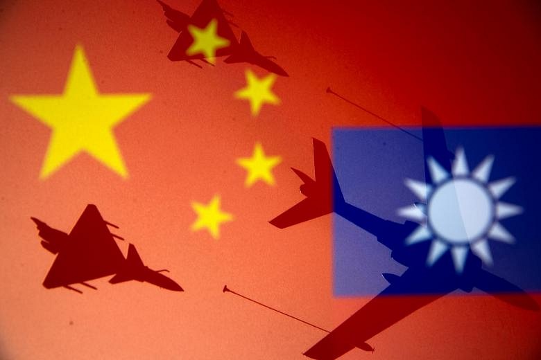 Taiwan reports largest action yet by Chinese air force | The Straits Times