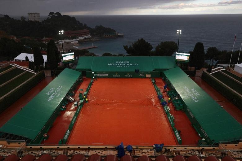 Tennis Rain ends day s play at Monte Carlo Masters The Straits