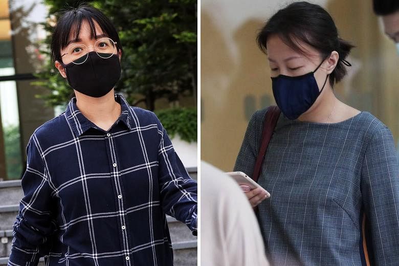 Zhao Zheng (top) had 24 charges under the Official Secrets Act (OSA) brought against her. Her friend Tang Lin (above) was charged with 10 counts of wrongful communication under the OSA.