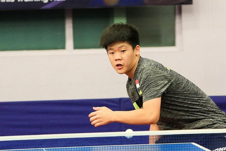Groomed to be a future national table tennis player, 14-year-old Izaac Quek, the new Under-15 world No. 1, is set to be fielded either at the Asian Youth Games in Guangdong or the Vietnam SEA Games in November. PHOTO: STTA