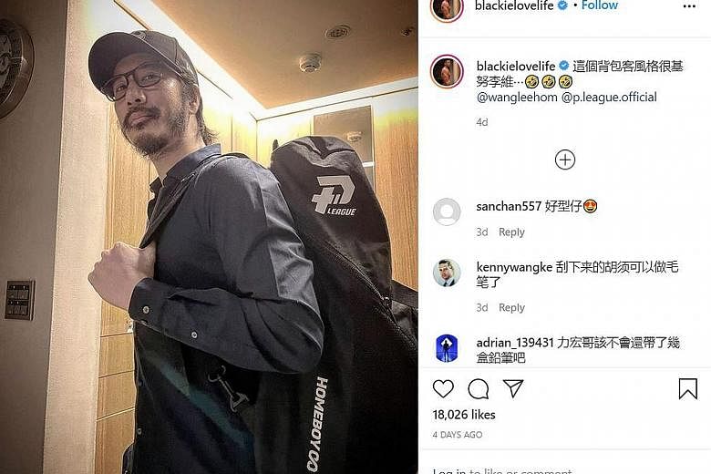 WANG LEEHOM OR KEANU REEVES?: American-Taiwanese singer Wang Leehom is known for his clean-cut image. So, many fans could not believe their eyes when they saw a recent photo shared by his good friend, television host Blackie Chen. Last Thursday, Chen
