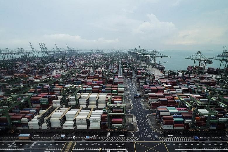 DigitalPORT@SG phase two can benefit more than 2,000 maritime companies when fully operational and shorten port stays by up to a day or more, says the Maritime and Port Authority of Singapore. ST PHOTO: GAVIN FOO