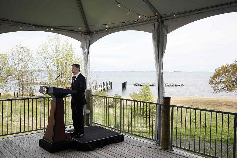 Secretary of State Antony Blinken said at the Chesapeake Bay Foundation that the US wants to spur innovation, noting that it is behind China, the top exporter of solar panels, wind turbines and electric vehicles.
