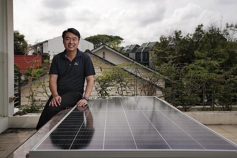 After Mr Chong Chieh Tseng installed solar panels on the rooftop of his home and saw the benefits, he was inspired to do more. He quit his job as an engineer and set up his own firm, Energy Lite, to offer solar power to commercial and industrial buil
