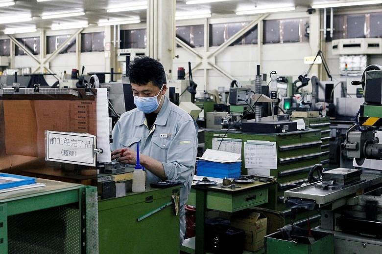 Despite Japan's factory activity expanding this month at the fastest pace in more than three years, activity in the service sector contracted for a 15th month, according to a private business survey.