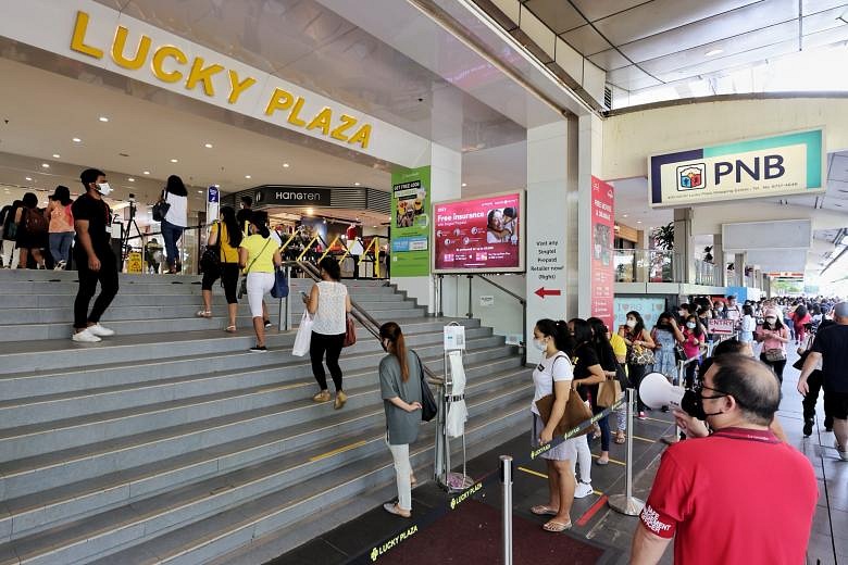 Lucky Plaza among more places added to URA website showing real-time ...