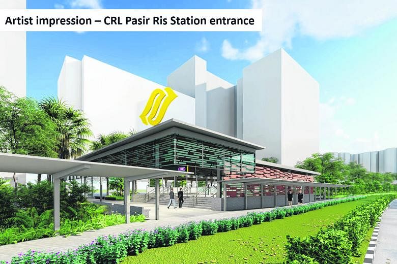 An artist's impression of Pasir Ris interchange station on the Cross Island Line. Construction works are slated to start in the fourth quarter of this year, with the station scheduled to open in 2030.