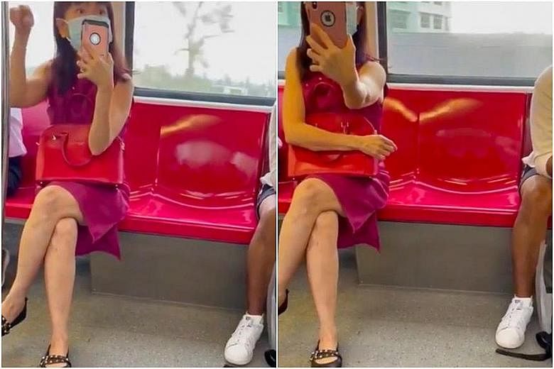 In the video uploaded by Twitter user Ryan Kalmani last week, the woman dressed in pink was heard claiming she was from Hwa Chong, and questioning commuters about their education. When one identified herself as Malay, she replied: "Malay is it? Okay,
