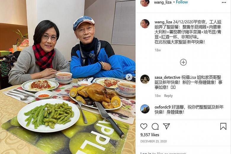HAPPY ANNIVERSARY: It might have taken them 20 years before they got married, but Hong Kong show-business couple Liza Wang and Law Kar Ying (both above) are celebrating their 12th wedding anniversary this year. On Monday, Wang posted on social media 