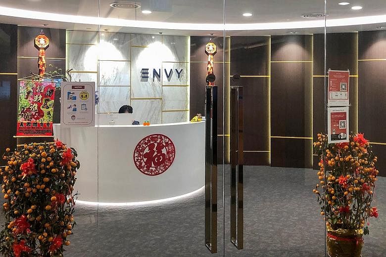 A photo of Envy Global Trading's office taken in February. The firm's director, Ng Yu Zhi, is accused of involvement in deceiving investors into putting at least $1 billion into nickel deals that never took place. He has been charged with at least 11