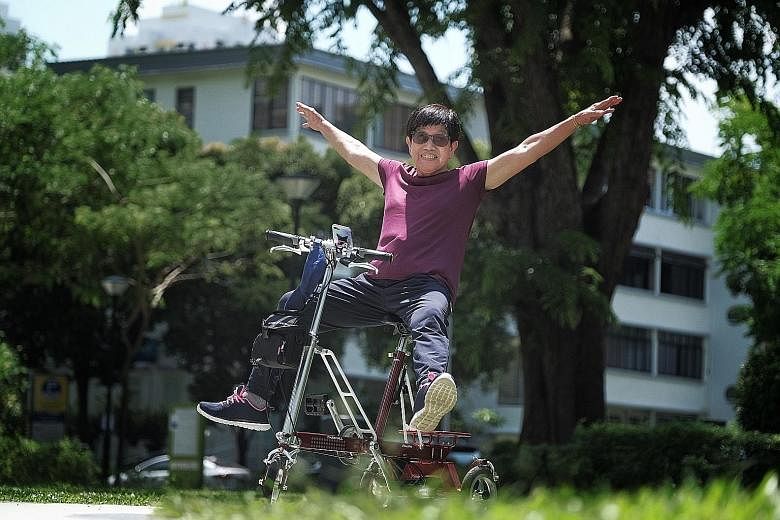 Ngern Kah Cheng, 72, has no qualms in making her OCBC Cycle debut this year. The oldest women's participant has signed up for the 23km The Straits Times Virtual Ride, planning to cover the distance over three rides.