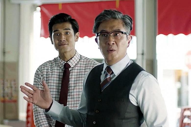 Nathan Hartono (above left) guest-stars as rookie banker Ethan, while Adrian Pang reprises his role as DBS team leader Chester Teo in Season 2 of Sparks.