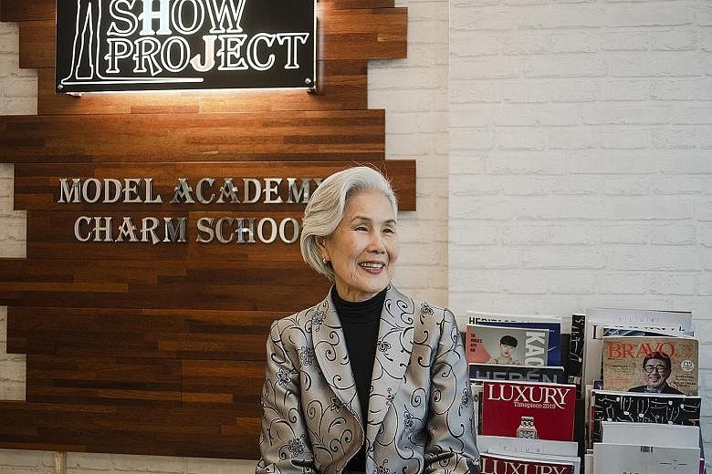STRUTTING HER STUFF Model Choi Soon-hwa, 79, became an overnight sensation after shining on the runway at the Seoul Fashion Week in 2018. PHOTO: THE KOREA HERALD