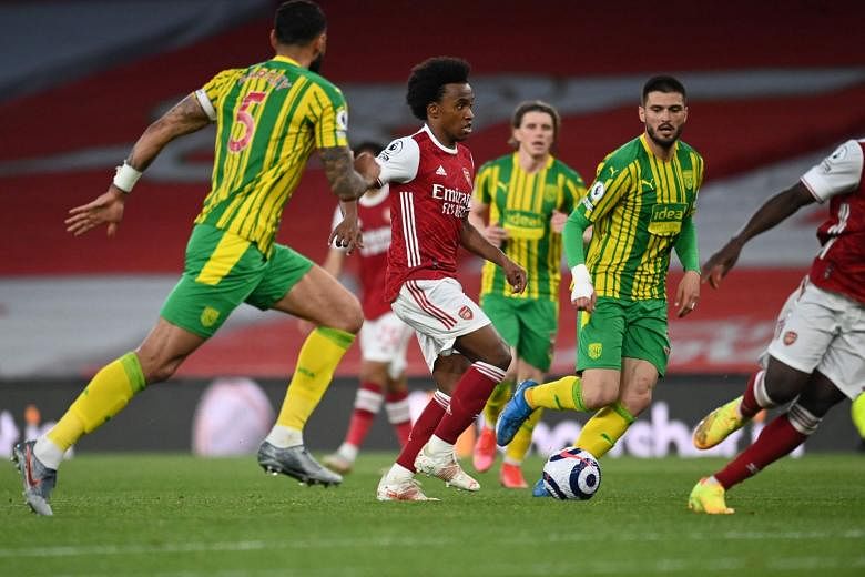 West Brom relegated as Willian's first Arsenal goal seals victory for  Gunners