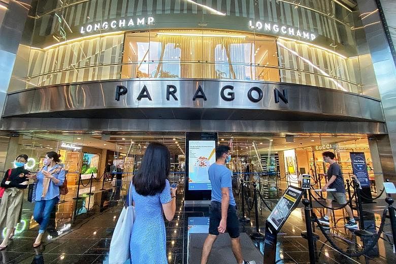The exit of some retailers has freed up space in the heart of Orchard Road, allowing other brands to open stores in prime locations in the shopping belt such as Paragon mall. ST PHOTO: DESMOND WEE