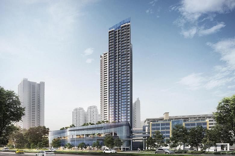 Prices for Telok Blangah Beacon's four-room flats, which are within walking distance of Telok Blangah MRT station, range from $602,000 to $710,000. PHOTO: HDB