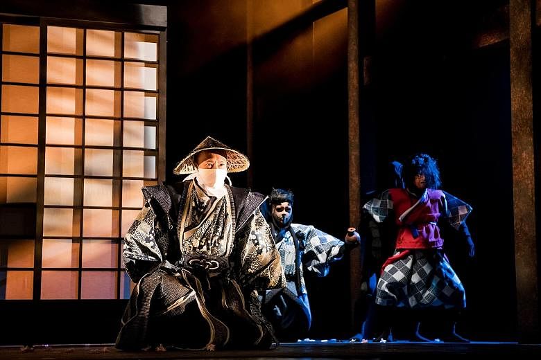 The Finger Players stages a dense script with lush visuals in Oiwa - The Ghost Of Yotsuya.