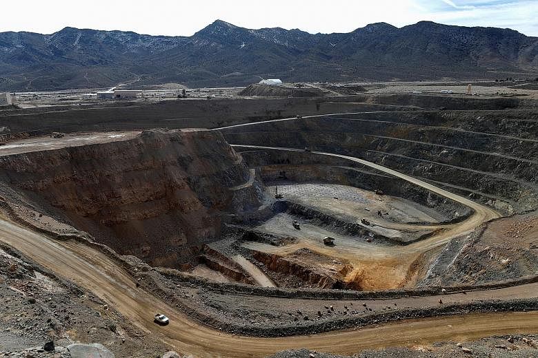 A view of MP Materials' rare earths open-pit mine in Mountain Pass, California. The demand for rare earths is exploding as the energy transition takes shape, and it is estimated that the current global production of 240,000 metric tonnes will need to