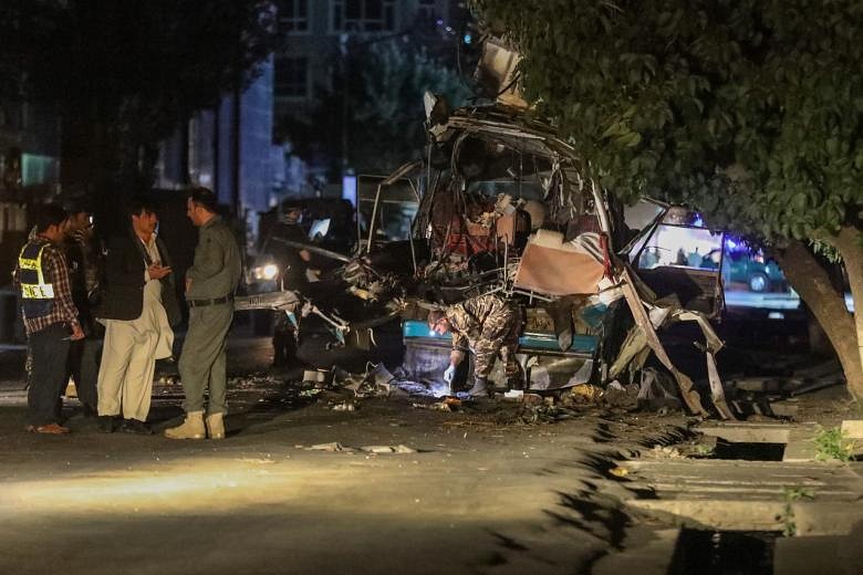 Bombings on two transport buses kill 12 Afghans in Kabul | The Straits ...