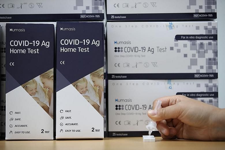 Do-it-yourself Covid-19 test kits, which are essentially stripped-down antigen rapid tests and can easily be administered at home, are in use in places such as South Korea, the United States and Europe. Among the makers of such kits is South Korean b