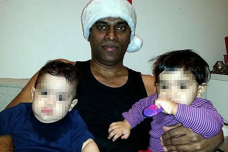 Singaporean fugitive and convicted match-fixer Wilson Raj Perumal, seen here with his two children in an old photograph taken in Hungary. He was arrested in July last year in Debrecen, Hungary's second-largest city.