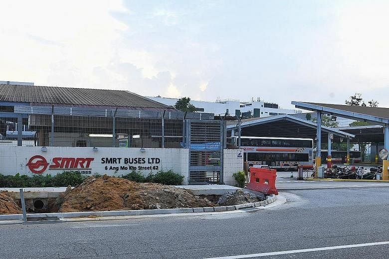 A stop-work order has been issued to the Automotive Services commercial repair centre at Ang Mo Kio Depot. According to an alert issued by the Workplace Safety and Health Council yesterday, the technicians were working under a bus which was raised us
