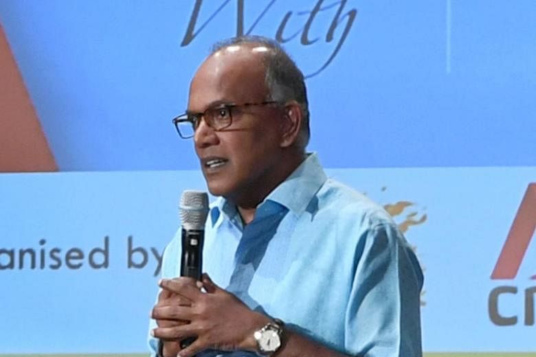 Home Affairs and Law Minister K. Shanmugam, seen here in a 2019 photo, noted that Singapore's leaders have always recognised the existence of racism here, and stressed that the key is in mitigating it.