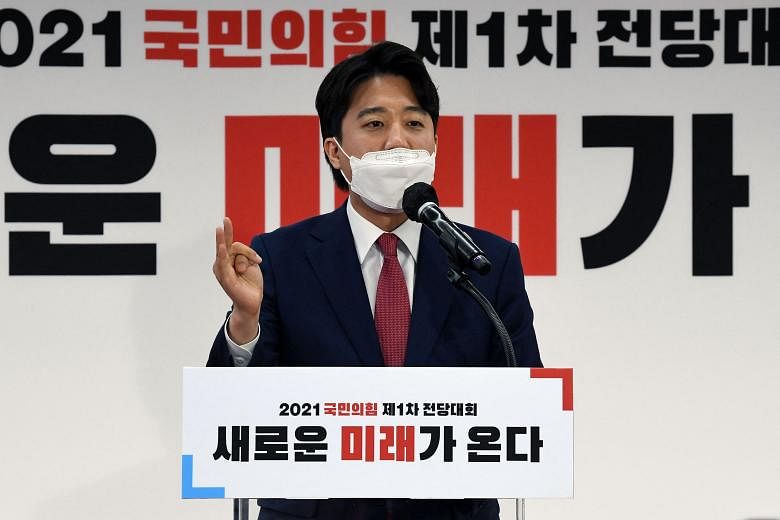 South Korea's youngest elected political party chief a Harvard grad who  speaks his mind | The Straits Times