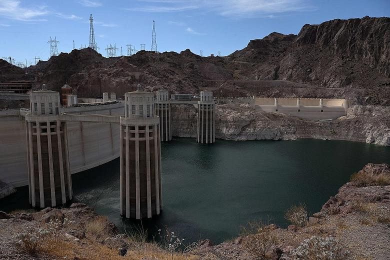 Water levels at the Hoover Dam reservoir near Las Vegas in the western US state of Nevada have sunk to their lowest ever amid extreme drought across the region. The reservoir is crucial to the water supply of 25 million people.