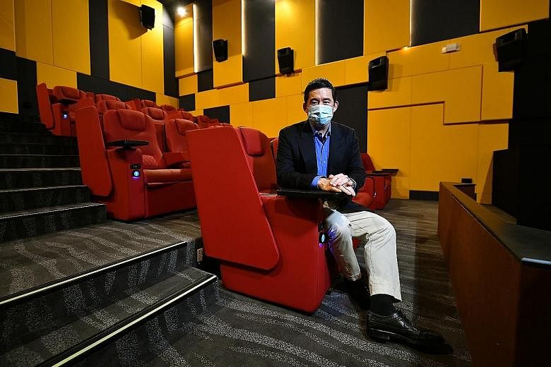 Shaw Organisation director Mark Shaw says the lack of concession sales due to the ban on dining in has hurt the company, which is reopening its 11 cinema halls in Jewel.
