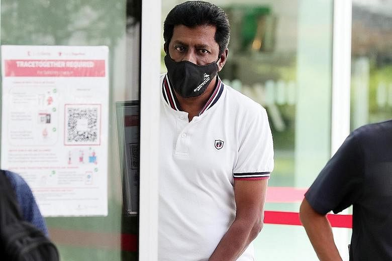 Vijeyakumar Z Joseph was sentenced to three weeks' jail for making a false declaration under the Infectious Diseases Act. ST PHOTO: KELVIN CHNG